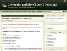 Tablet Screenshot of gracepointdevotions.org